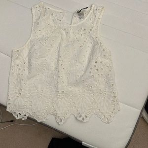 White lace top
